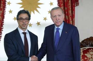رجيب طيب أردوغان والشيخ منصور بن زايد