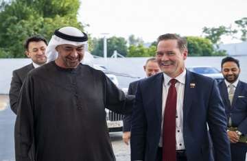 رئيس الإمارات يستقبل المندوب الأمريكي بالأمم المتحدة ويبحثان العلاقات الإستراتيجية