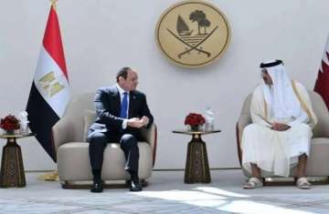 أمير قطر والرئيس المصري