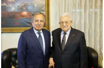 الرئيس الفلسطيني ونبيل فهمي
