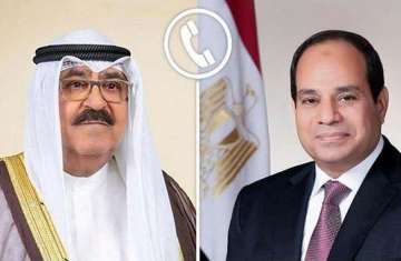 الرئيس المصري وأمير الكويت