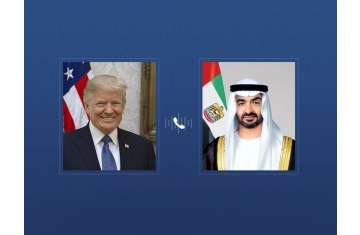 الشيخ محمد بن زايد والرئيس دونالد ترامب 