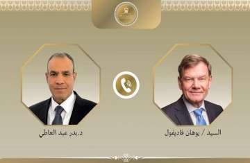 الدكتور بدر عبد العاطي و يوهان فاديفول