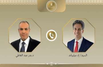 إد ميليباند و الدكتور بدر عبد العاطي
