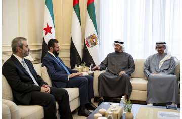 لقاء الرئيسين الإماراتي والسوري