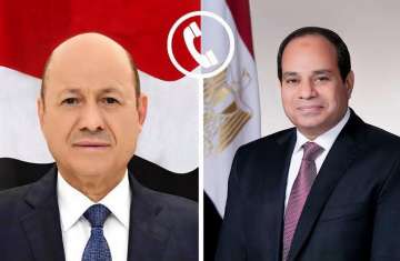 الرئيس المصري ورشاد العليمي