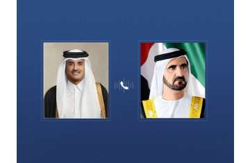 حاكم دبي وأمير قطر