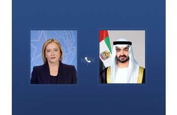 الرئيس الإماراتي ورئيسة وزراء إيطاليا