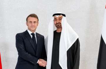الرئيس الإماراتي والرئيس الفرنسي - أرشيفية
