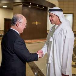 محمد بن زايد يستقبل مدير عام الوكالة الدولية للطاقة الذرية