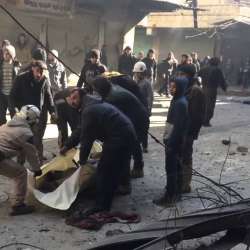 سقوط جرحى من بينهم أطفال جراء دوي انفجارات وقصف في حلب
