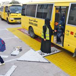 إحدى حافلات 