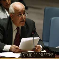 المندوب الفلسطيني لدى الأمم المتحدة رياض منصور