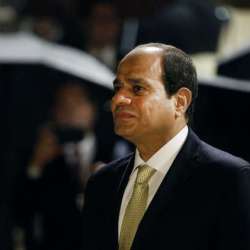  الرئيس المصري  عبد الفتاح السيسى