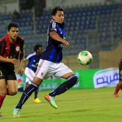 جانب من مباراة سابقة بين الأهلي والداخلية في الدوري المصري