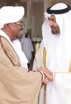 الشيخ محمد بن زايد آل نهيان وعمر البشير رئيس السودان 