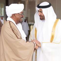 الشيخ محمد بن زايد آل نهيان وعمر البشير رئيس السودان 