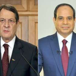 السيسى يتلقى اتصالاً هاتفياً من الرئيس القبرصى‎