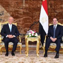 السيسى  يستقبل الرئيس البرتغالى
