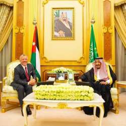 خادم الحرمين الشريفين وملك الاْردن 