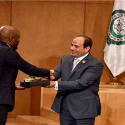 السيسي يكرم حفيد مانديلا