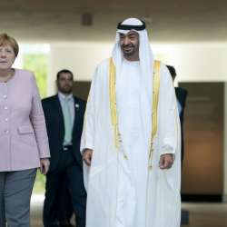 محمد بن زايد وأنجيلا ميركل
