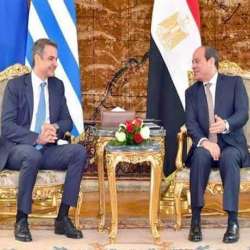 السيسي ورئيس الوزراء اليوناني