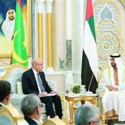 بن زايد والرئيس الموريتاني