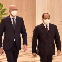 السيسي ورئيس المجلس الأوروبي
