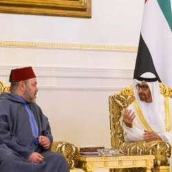 محمد بن زايد والعاهل المغربي