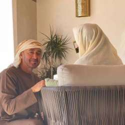 محمد بن زايد مع الشيخة فاطمة