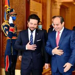 السيسي والأمير الحسين
