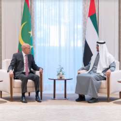 ولي عهد أبوظبي والرئيس الموريتاني