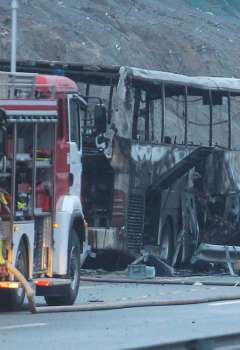 Bus crash in Bulgaria 