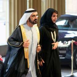لحظة وصول محمد بن راشد