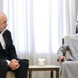 محمد بن زايد ورئيس الوزراء الألباني