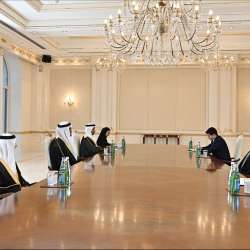 رئيس أذربيجان والوفد الإماراتي