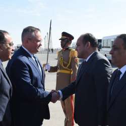 استقبال نيكولاي تشيوكا في مصر