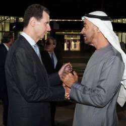 محمد بن زايد وبشار الأسد
