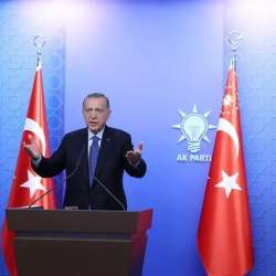 أردوغان متحدثا اليوم في أنقرة