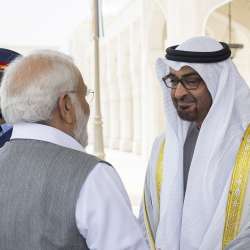 محمد بن زايد ومودي
