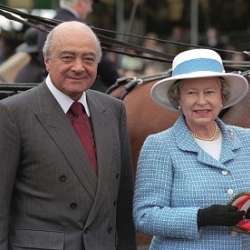 queen elizabeth and Mohamed Al-Fayed