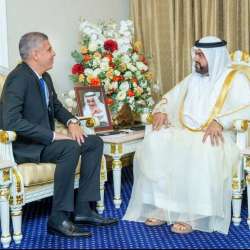 Fujairah CP receives ambassadors of Maldives, Tunisia, Germany