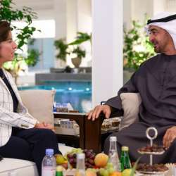 رئيس الإمارات ووزير التجارة الأمريكية