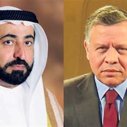 ملك الأردن وحاكم الشارقة
