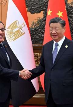 رئيس الصين ورئيس وزراء مصر