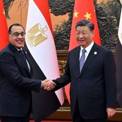 رئيس الصين ورئيس وزراء مصر
