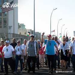 الرئيس الكوبي ميغيل دياز كانيل في المظاهرة