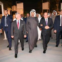 السيسي ومحمد بن زايد وعبدالله الثاني