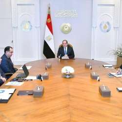 اجتماع السيسي مع رئيس الشركة